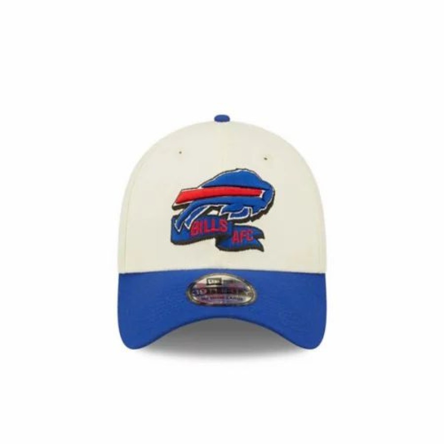 * New Era Buffalo Bills 2022 Sideline 39Thirty Stretch Fit Hat Cream Nfl Hats & Caps