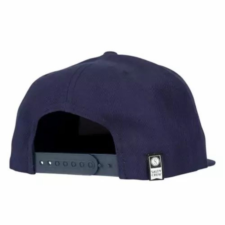 * Men'S Salty Crew Current 6 Panel Snapback Hat Navy Hats & Caps