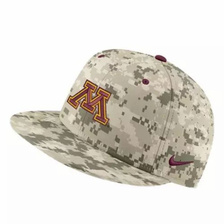 * Nike Minnesota Golden Gophers True Baseball Hat Camo College Hats & Caps