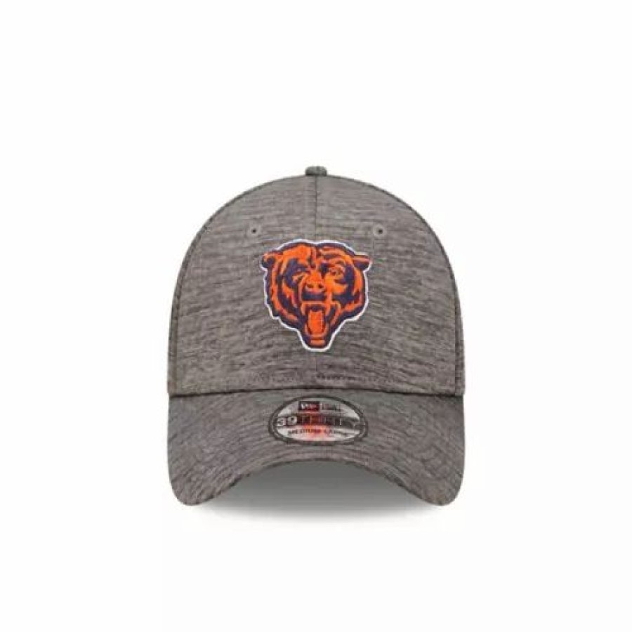 * New Era Chicago Bears Essential Bear Logo 39Thirty Flex Fit Hat Grey Heather Nfl Hats & Caps