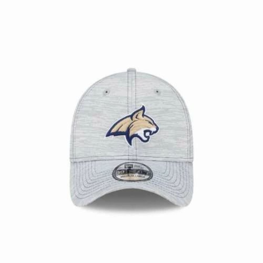 * New Era Kids' Montana State Bobcats Speed 39Thirty Flex Fit Hat Heather Grey College Hats & Caps