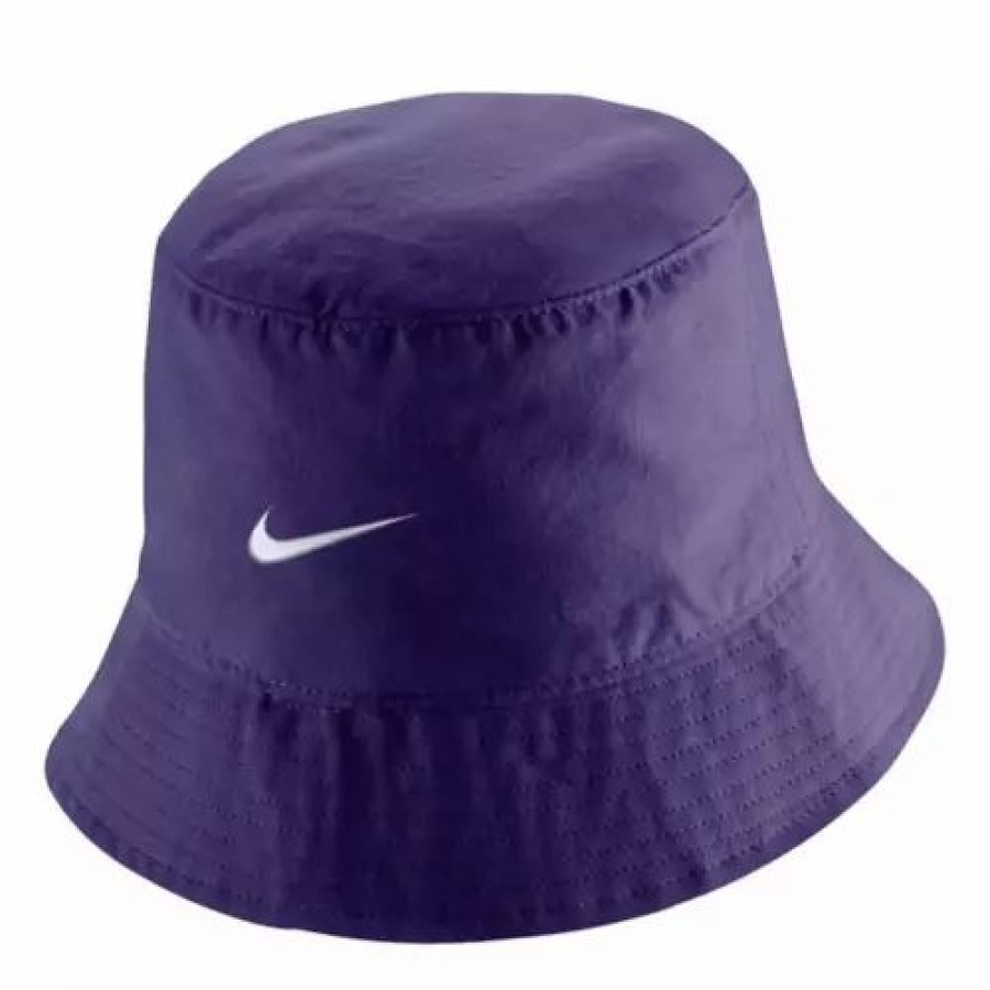 * Nike Kansas State Wildcats Core Bucket Hat Purple College Hats & Caps