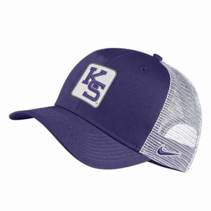 * Nike Kansas State Wildcats Classic 99 Trucker Hat Purple College Hats & Caps