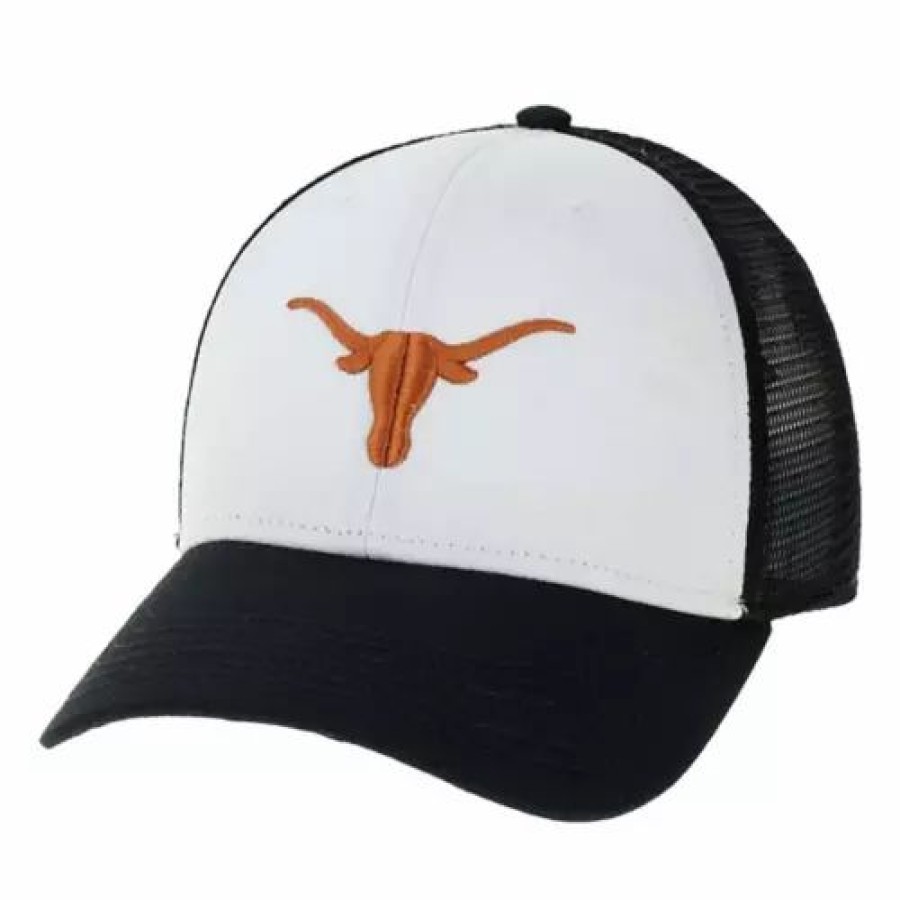 * Legacy Texas Longhorns Low Row Hat White/Black College Hats & Caps