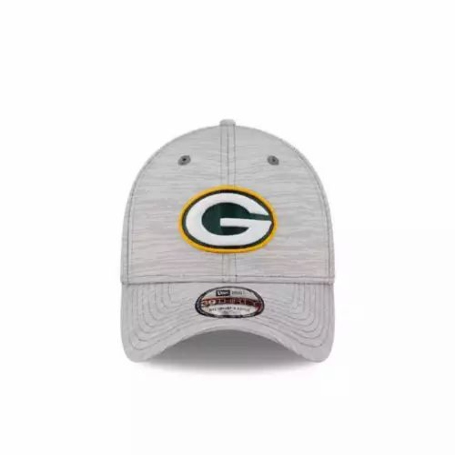 * New Era Green Bay Packers 2022 Training Camp 39Thirty Stretch Fit Hat Grey Heather Nfl Hats & Caps