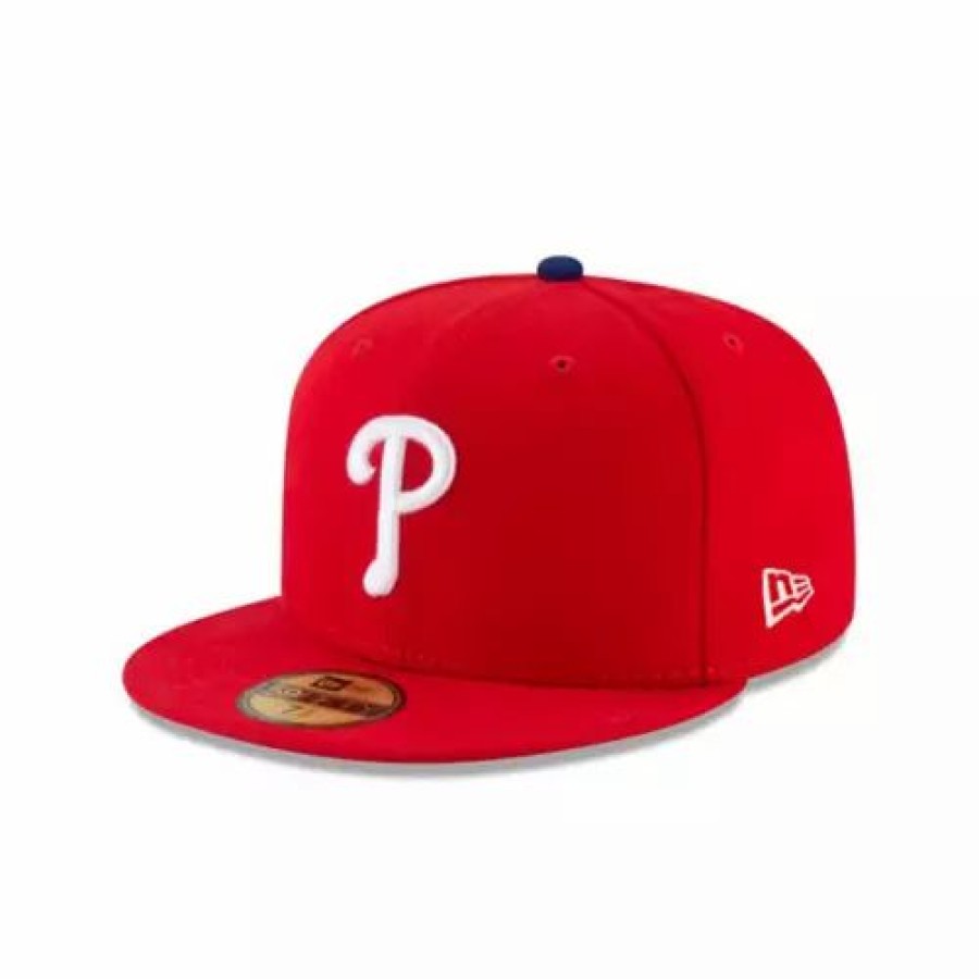 * New Era Philadelphia Phillies On Field 59Fifty Fitted Hat Red Mlb Hats & Caps