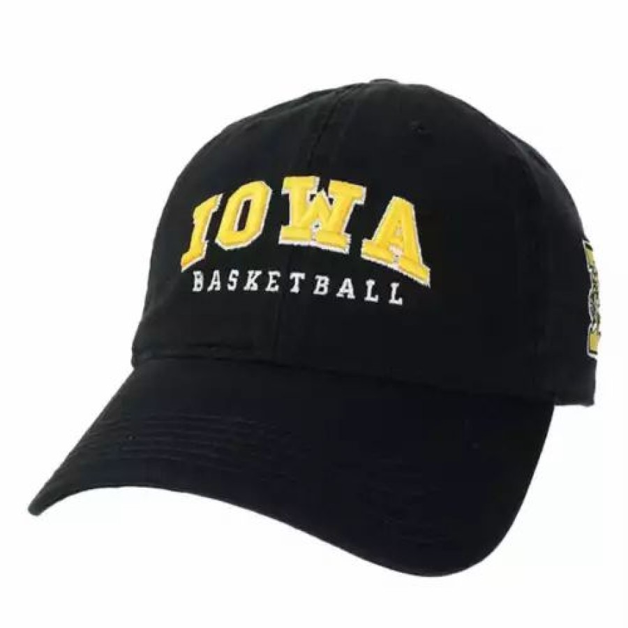 * Legacy Iowa Hawkeyes Old Sport Basketball Hat Black College Hats & Caps