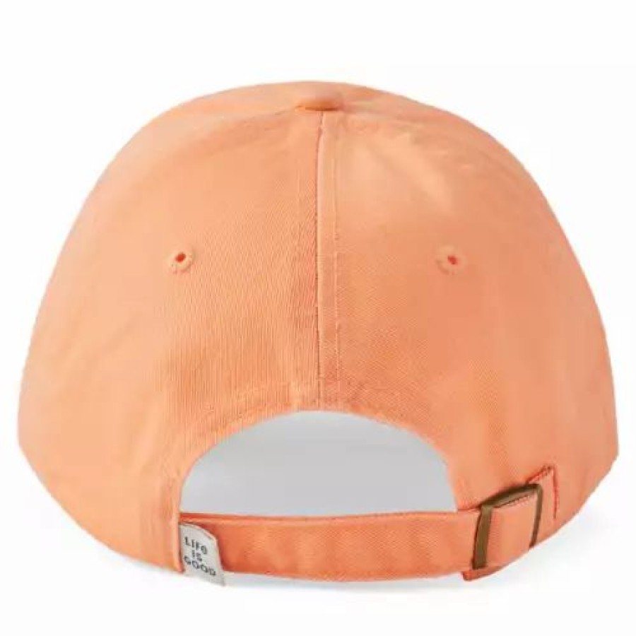 * Women'S Life Is Good Retro Mountains Chill Adjustable Hat Canyon Orange Hats & Caps