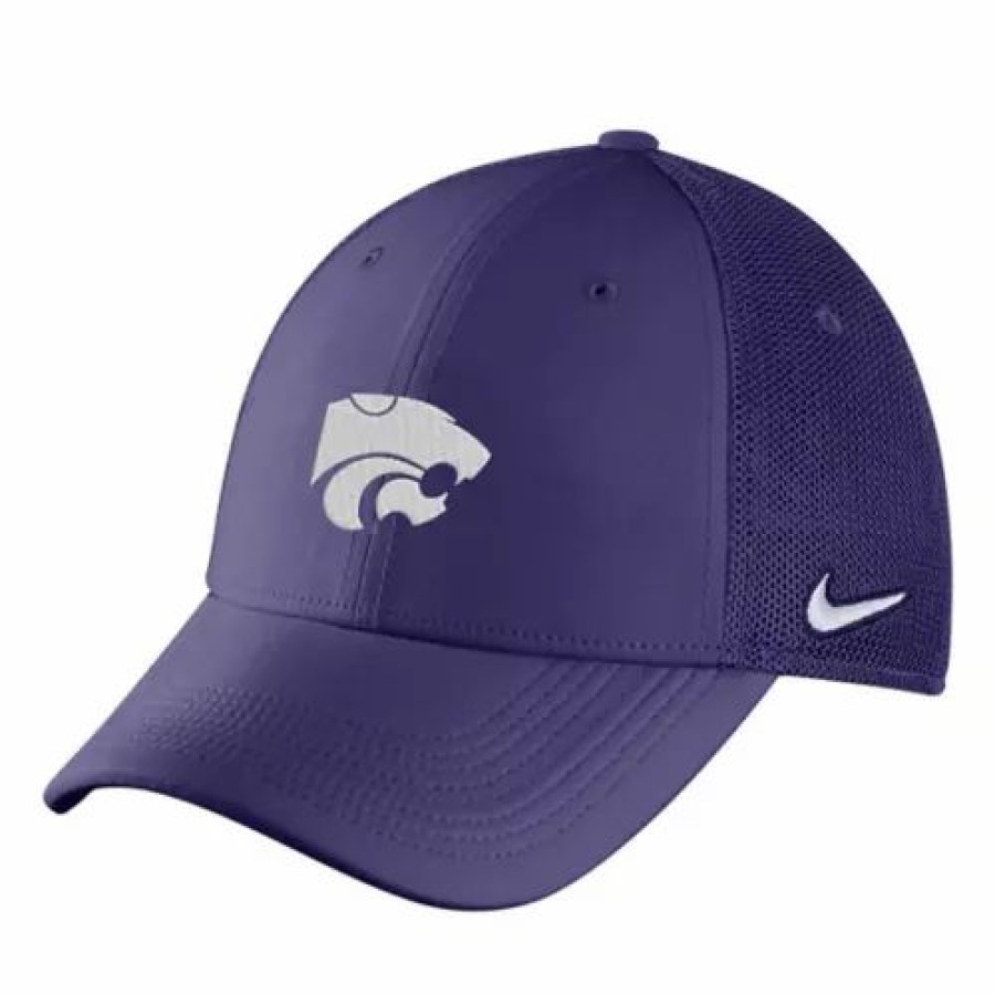 * Nike Kansas State Wildcats Legacy 91 Mesh Hat Purple College Hats & Caps