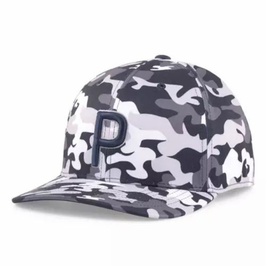 * Adult Puma Camo Pattern Golf Snapback Hat Hats & Caps