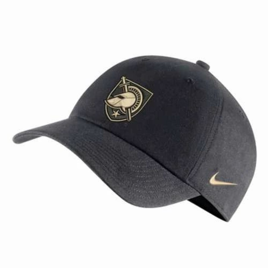 * Nike Army Black Knights Heritage 86 Campus Hat Anthricite College Hats & Caps