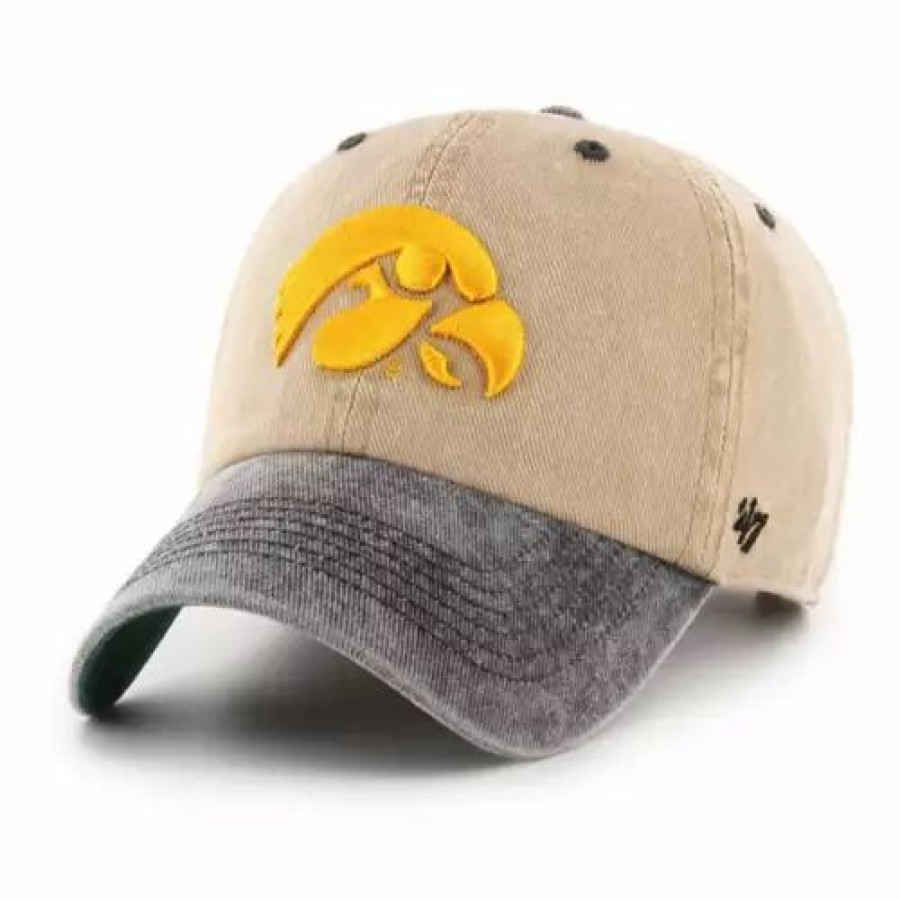 * 47 Brand 47 Brand Iowa Hawkeyes Eldin Hat Khaki College Hats & Caps