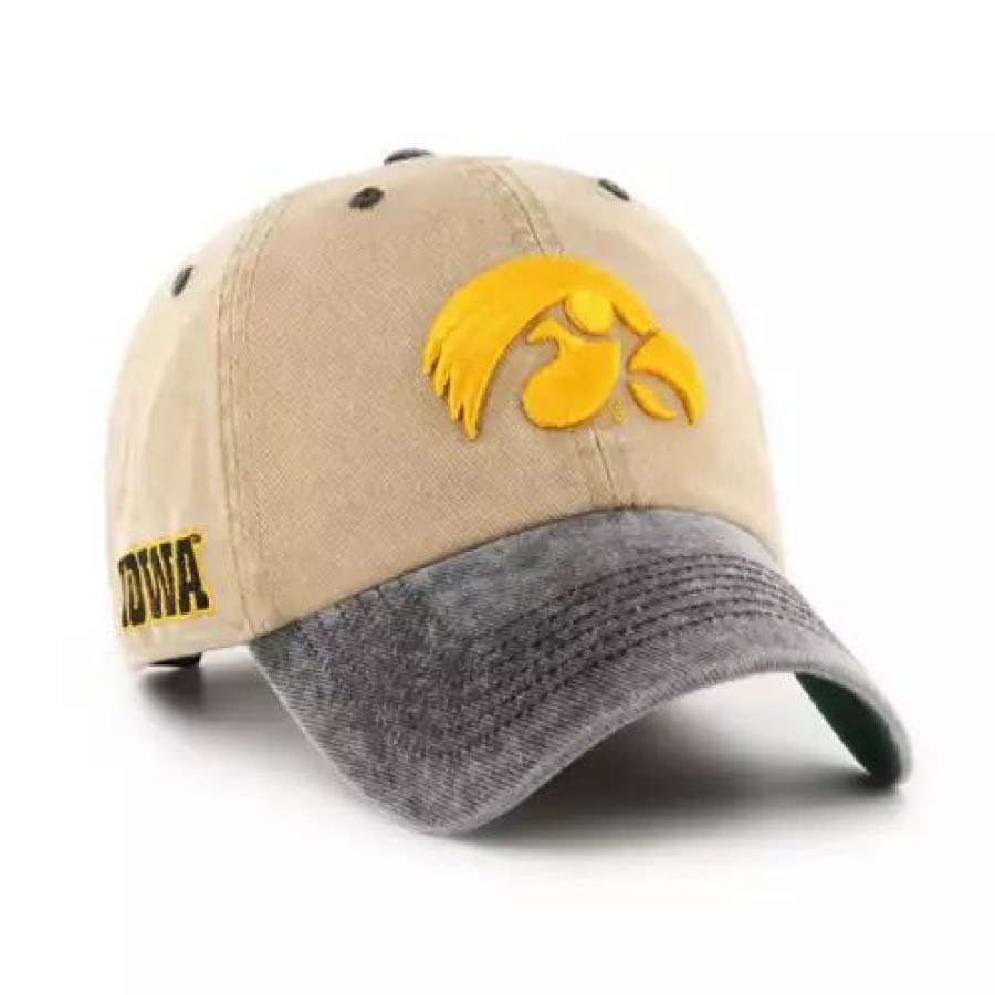 * 47 Brand 47 Brand Iowa Hawkeyes Eldin Hat Khaki College Hats & Caps