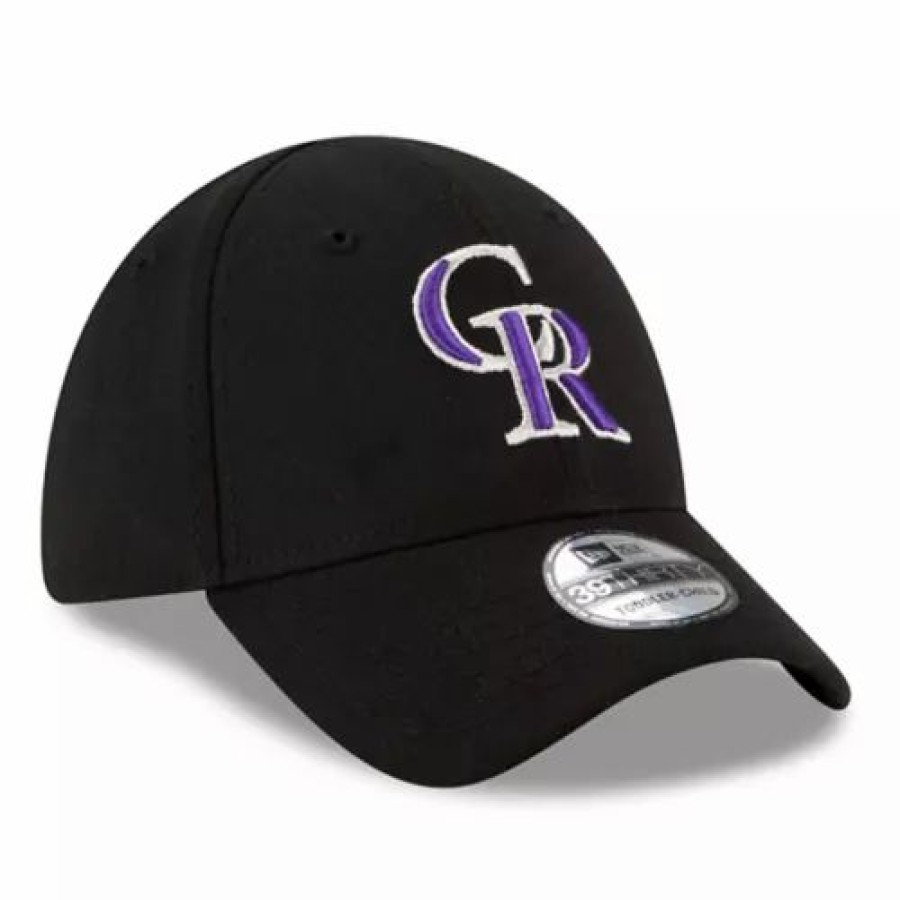 * New Era Toddler Colorado Rockies Team Classic 39Thirty Stretch Fit Hat Black Mlb Hats & Caps