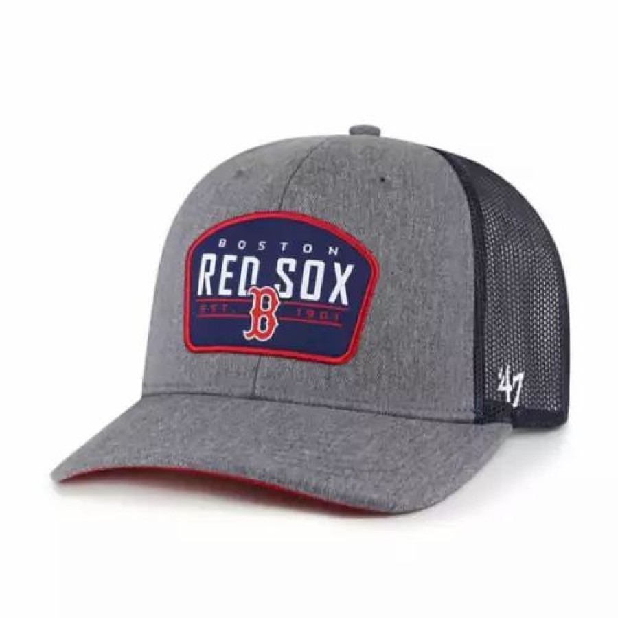 * 47 Brand 47 Brand Boston Red Sox Trucker Slate Hat Charcoal Mlb Hats & Caps