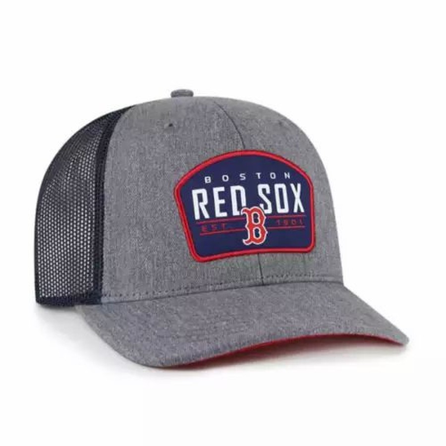 * 47 Brand 47 Brand Boston Red Sox Trucker Slate Hat Charcoal Mlb Hats & Caps