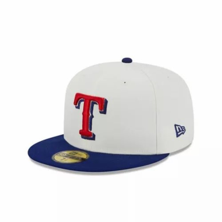 * New Era Texas Rangers Retro 59Fifty Fitted Hat White Mlb Hats & Caps