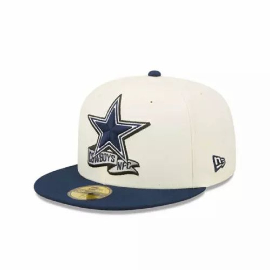 * New Era Dallas Cowboys 2022 Sideline 59Fifty Fitted Hat Cream Nfl Hats & Caps