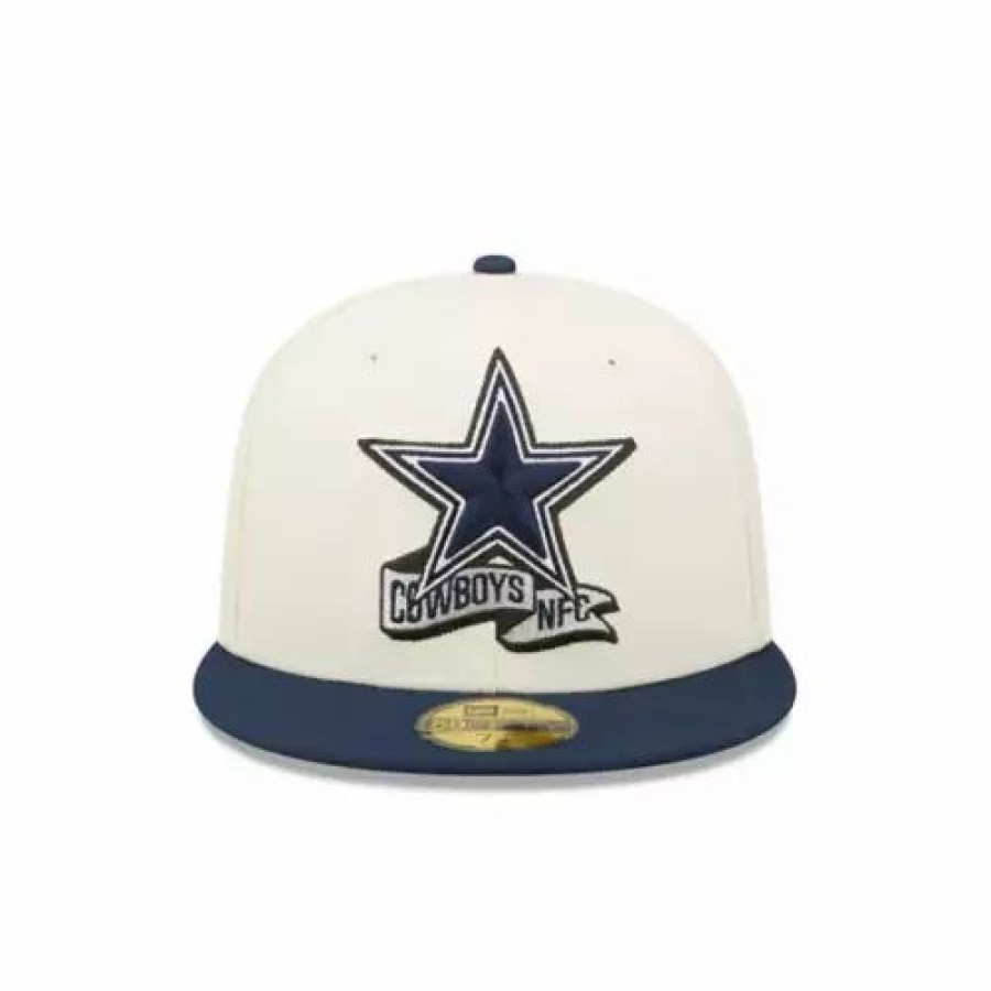 * New Era Dallas Cowboys 2022 Sideline 59Fifty Fitted Hat Cream Nfl Hats & Caps