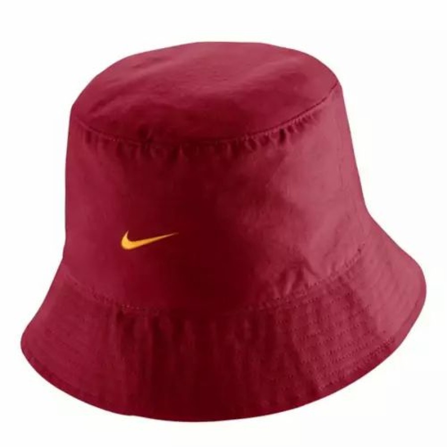 * Nike Iowa State Cyclones Core Bucket Hat Crimson College Hats & Caps