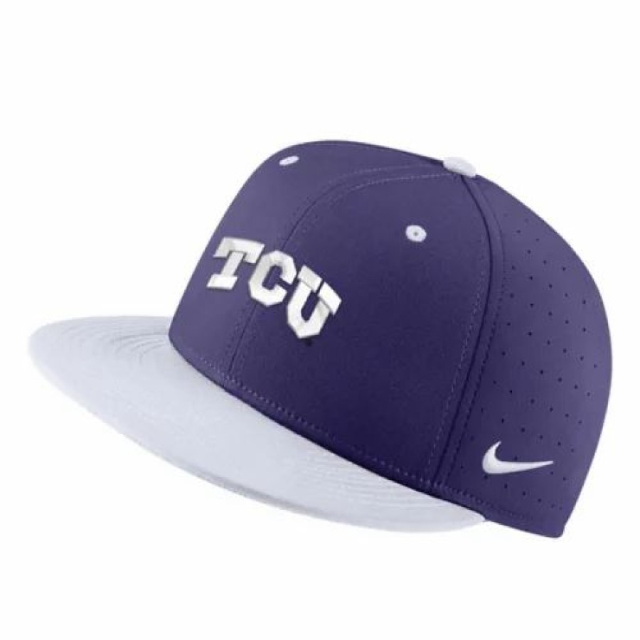 * Nike Tcu Horned Frogs True Baseball Hat Purple College Hats & Caps