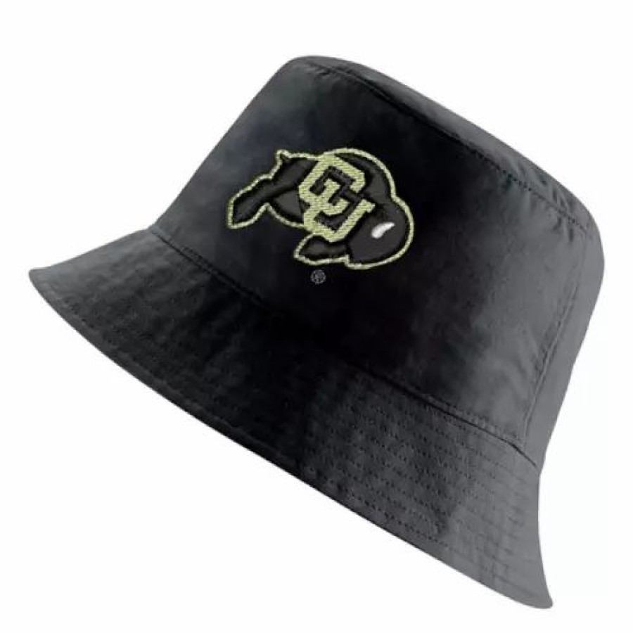 * Nike Colorado Buffaloes Core Bucket Hat Black College Hats & Caps