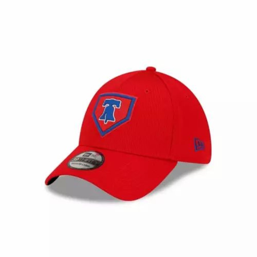 * New Era Philadelphia Phillies 2022 Clubhouse 39Thirty Stretch Fit Hat Red Mlb Hats & Caps