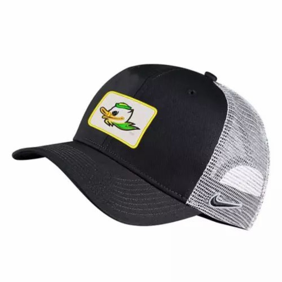 * Nike Oregon Ducks Classic 99 Trucker Hat Black College Hats & Caps