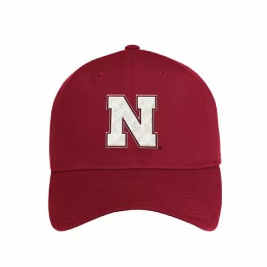 * Adidas Nebraska Cornhuskers 21 Slouch Hat Red College Hats & Caps