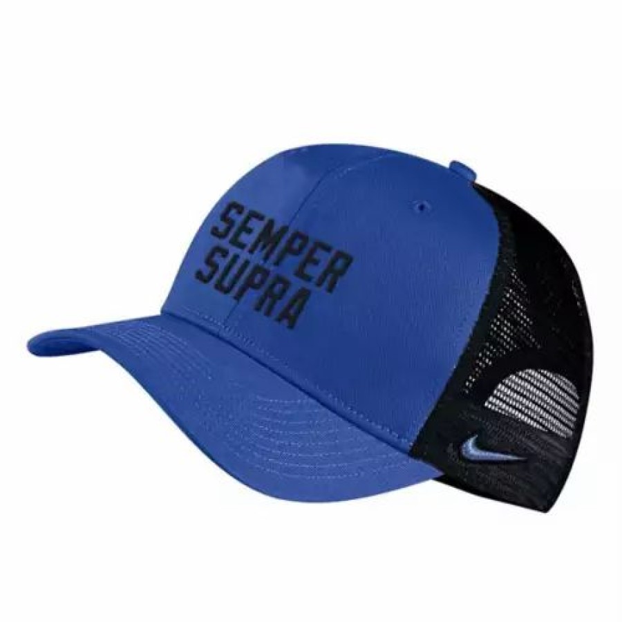 * Nike Air Force Falcons Trucker Rival Hat Royal College Hats & Caps