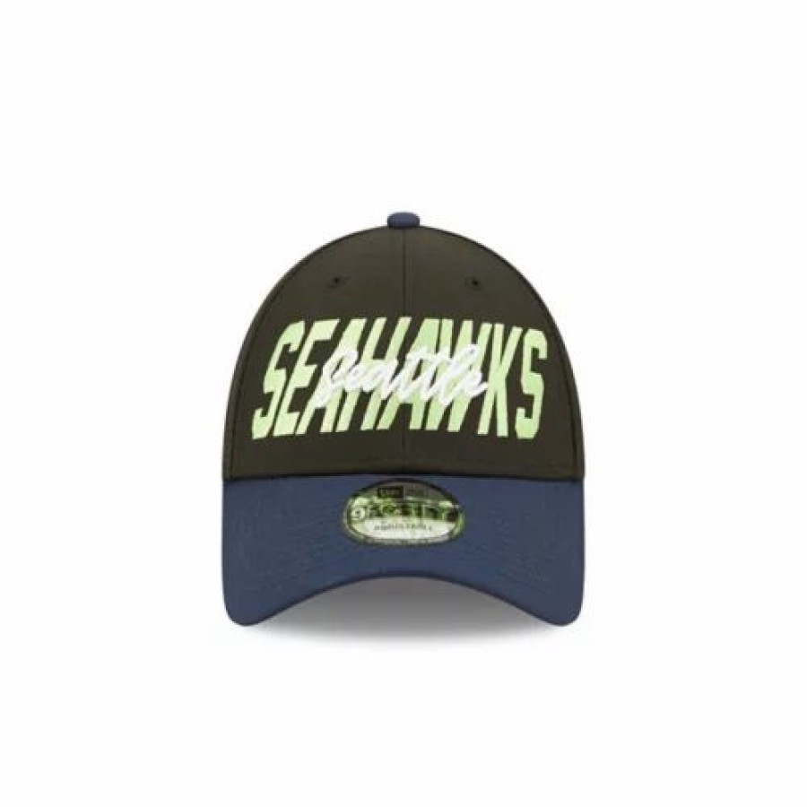 * New Era Seattle Seahawks 2022 Nfl Draft 9Forty Adjustable Hat Black Nfl Hats & Caps