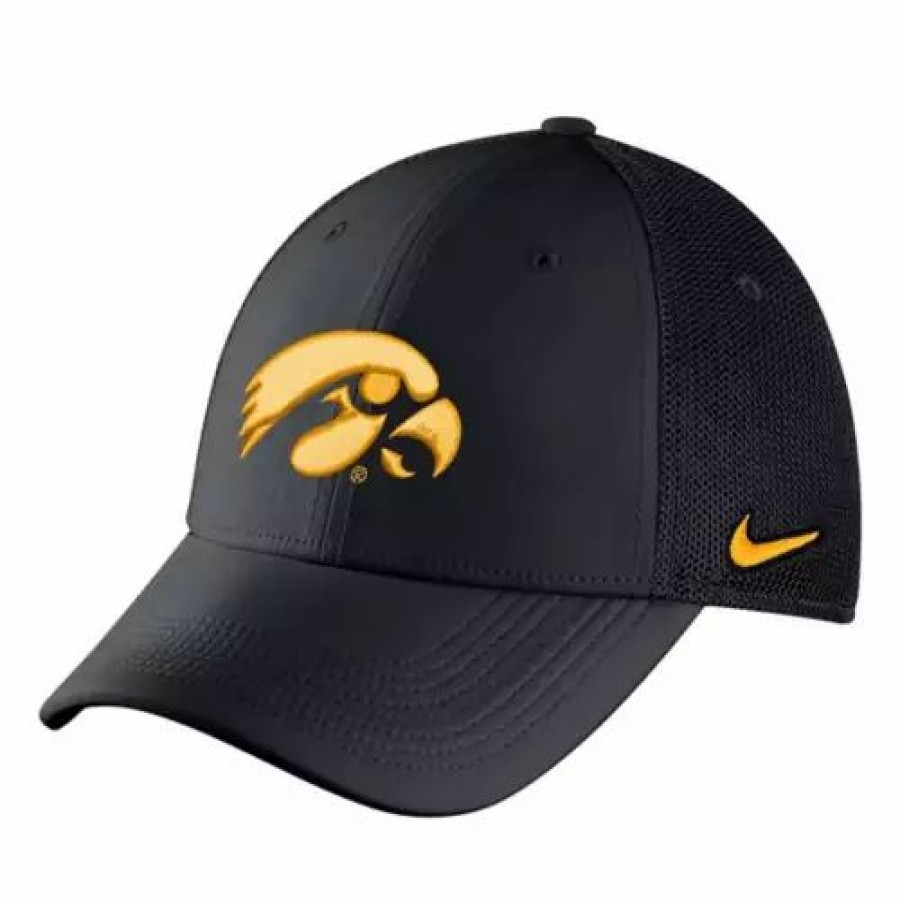 * Nike Iowa Hawkeyes Legacy 91 Mesh Hat Black College Hats & Caps