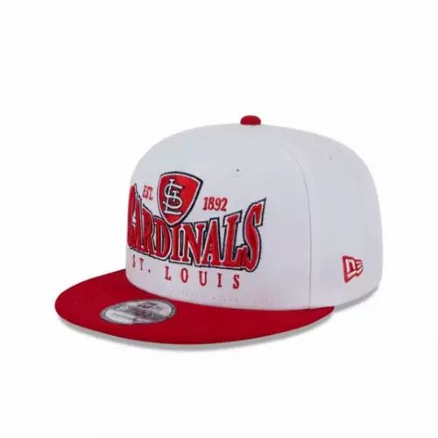 * New Era St. Louis Cardinals Crest 9Fifty Snapback Hat White Mlb Hats & Caps