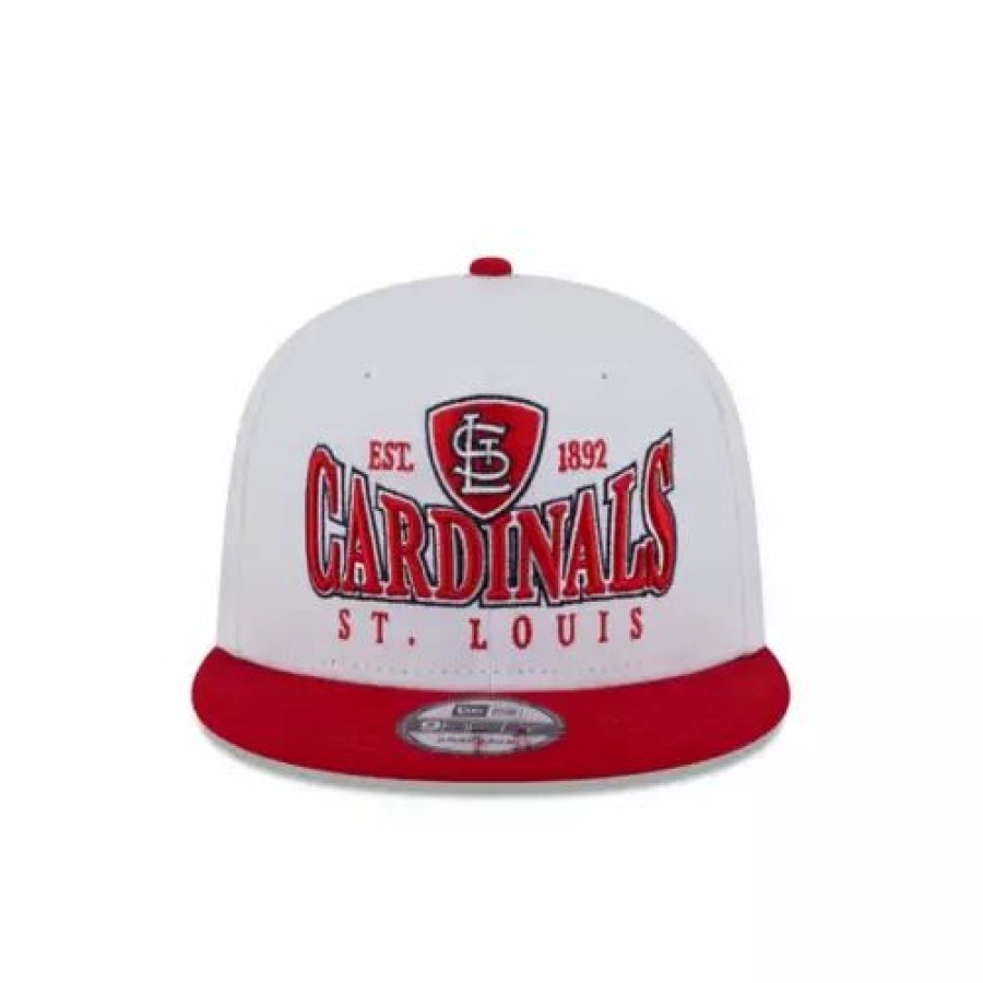 * New Era St. Louis Cardinals Crest 9Fifty Snapback Hat White Mlb Hats & Caps