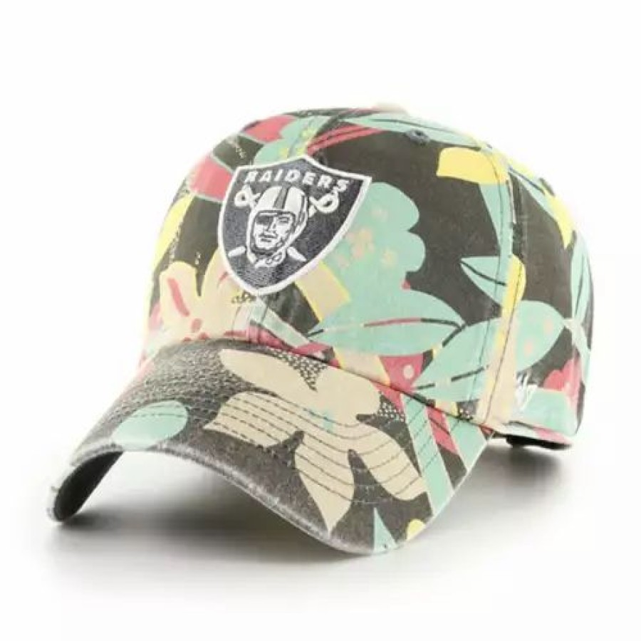 * 47 Brand 47 Brand Women'S Las Vegas Raiders Plumeria Adjustable Hat Floral Nfl Hats & Caps