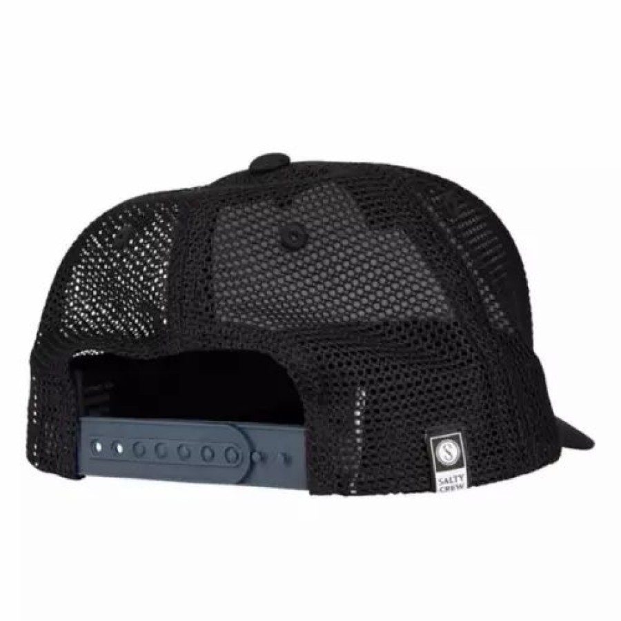 * Men'S Salty Crew Cruiser Retro Trucker Snapback Hat Black Hats & Caps