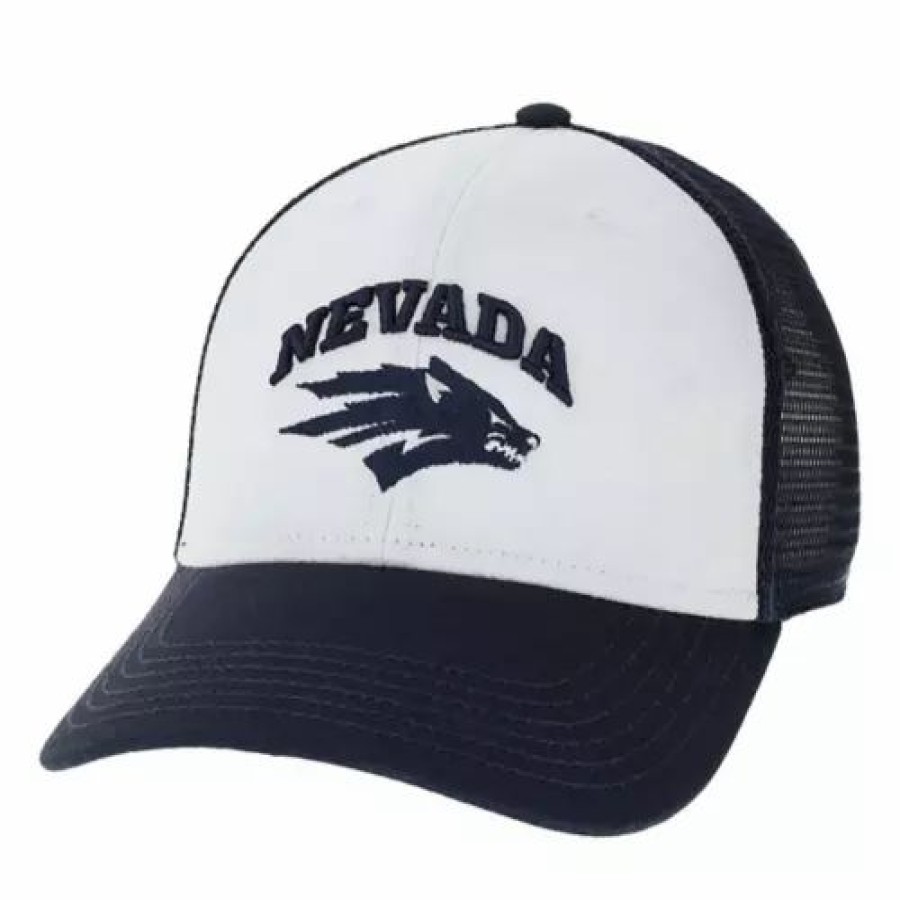 * Legacy Nevada Wolf Pack Low Row Hat White/Navy College Hats & Caps