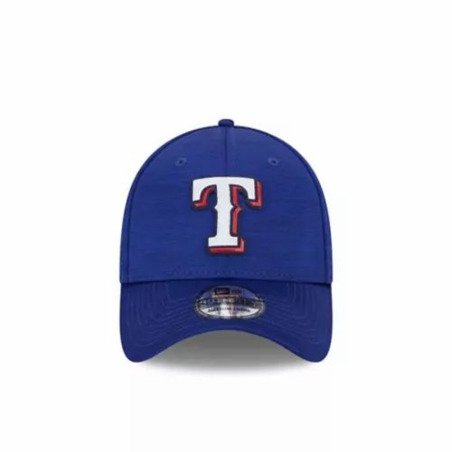 * New Era Texas Rangers 2023 Clubhouse 39Thirty Stretch Fit Hat Royal Mlb Hats & Caps