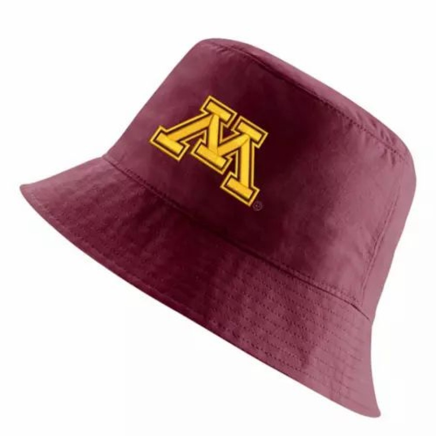 * Nike Minnesota Golden Gophers Core Bucket Hat Maroon College Hats & Caps