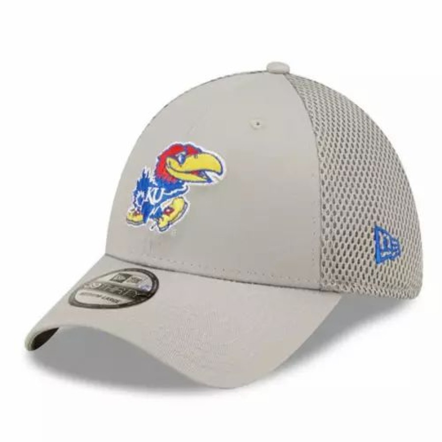 * New Era Kansas Jayhawks Team Neo Hat Grey Heather College Hats & Caps