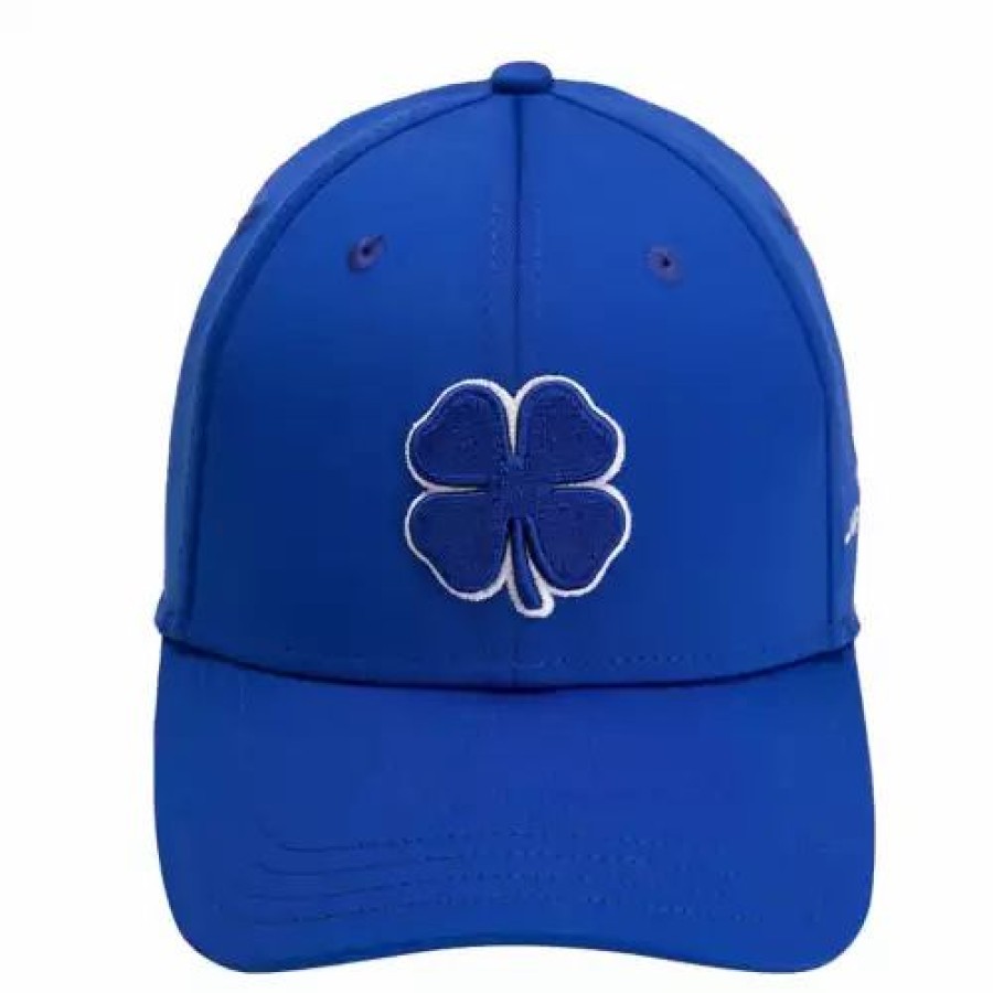 * Men'S Black Clover Premium Clover 99 Golf Flexfit Hat Royal Hats & Caps