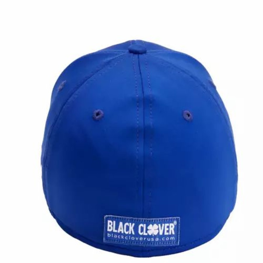 * Men'S Black Clover Premium Clover 99 Golf Flexfit Hat Royal Hats & Caps