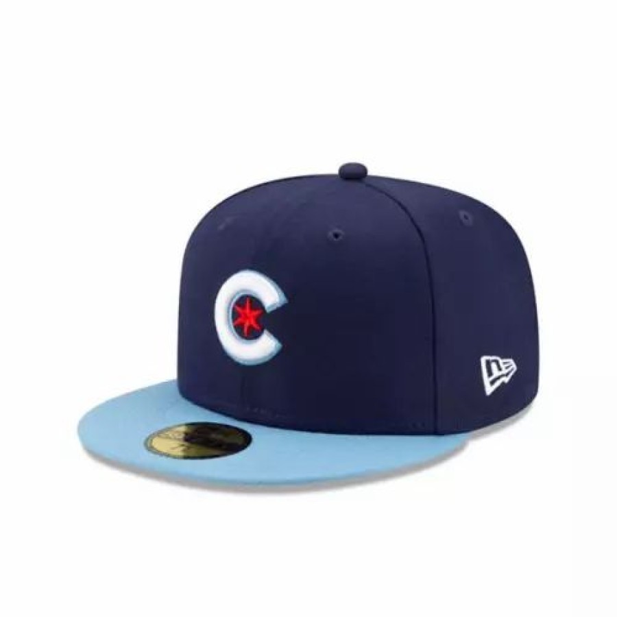 * New Era Kids' Chicago Cubs 2021 City Connect 59Fifty Fitted Hat Blue Mlb Hats & Caps