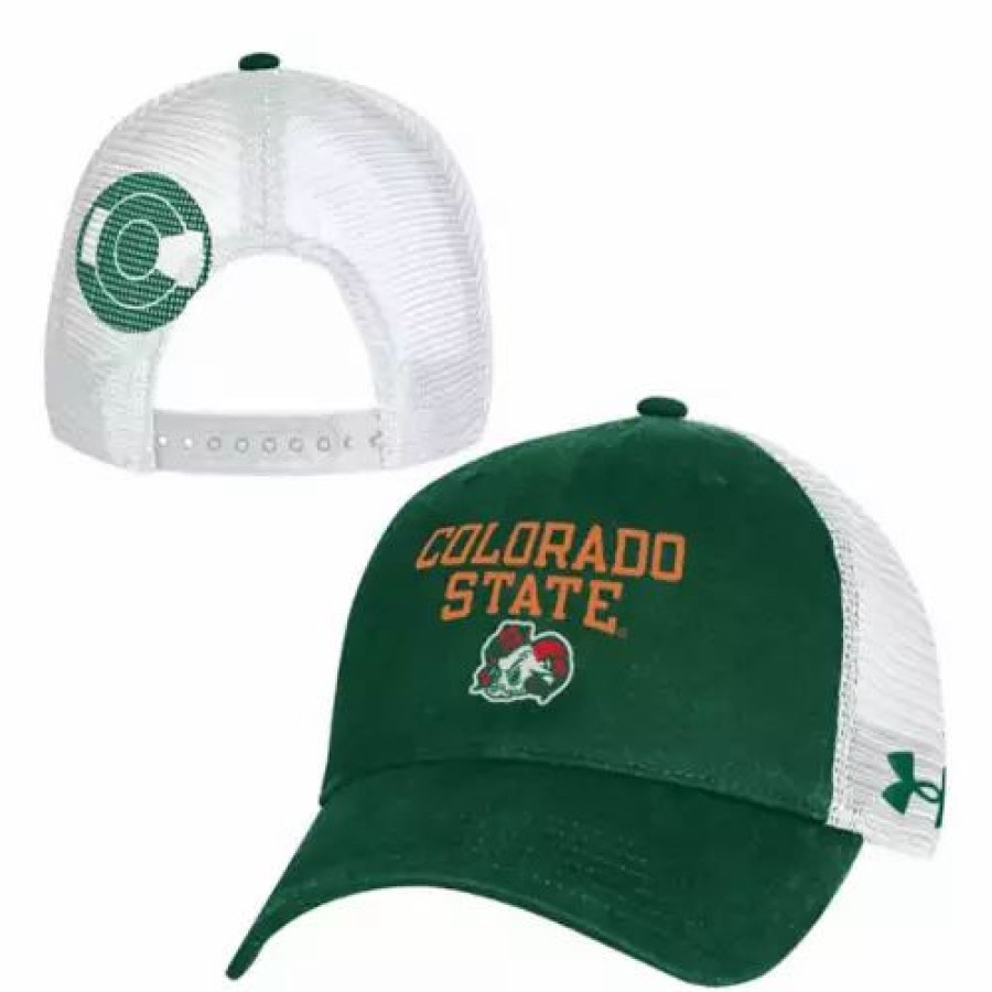 * Under Armour Colorado State Rams Aggie Stack Hat Dark Green College Hats & Caps