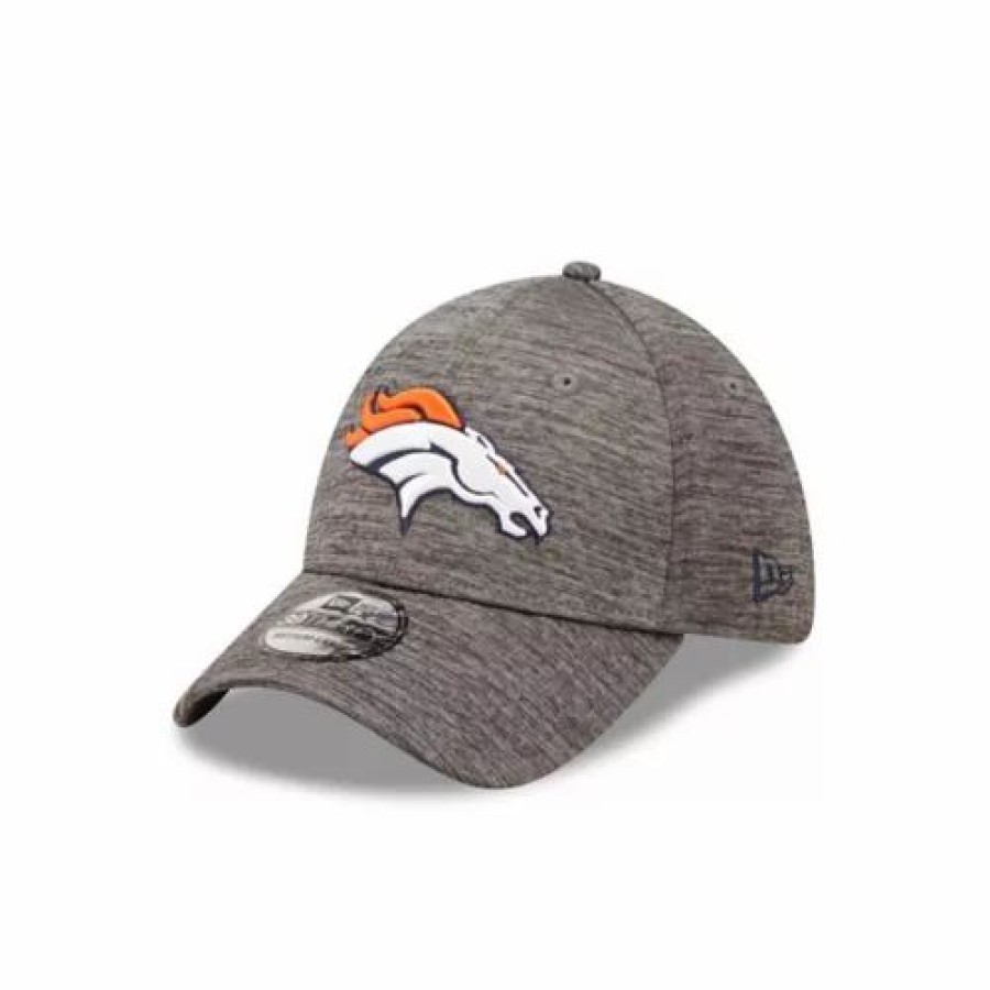 * New Era Denver Broncos Essential 39Thirty Flex Fit Hat Grey Heather Nfl Hats & Caps