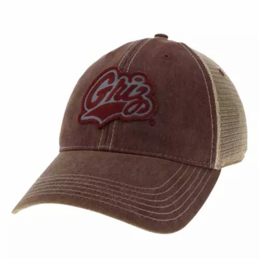 * Legacy Athletic Montana Grizzlies Patch Hat Burgundy College Hats & Caps