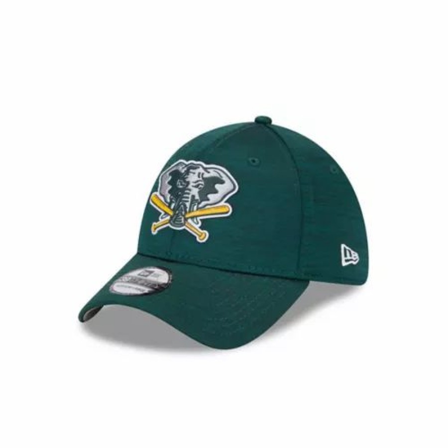 * New Era Oakland Athletics 2023 Clubhouse 39Thirty Stretch Fit Hat Green Mlb Hats & Caps