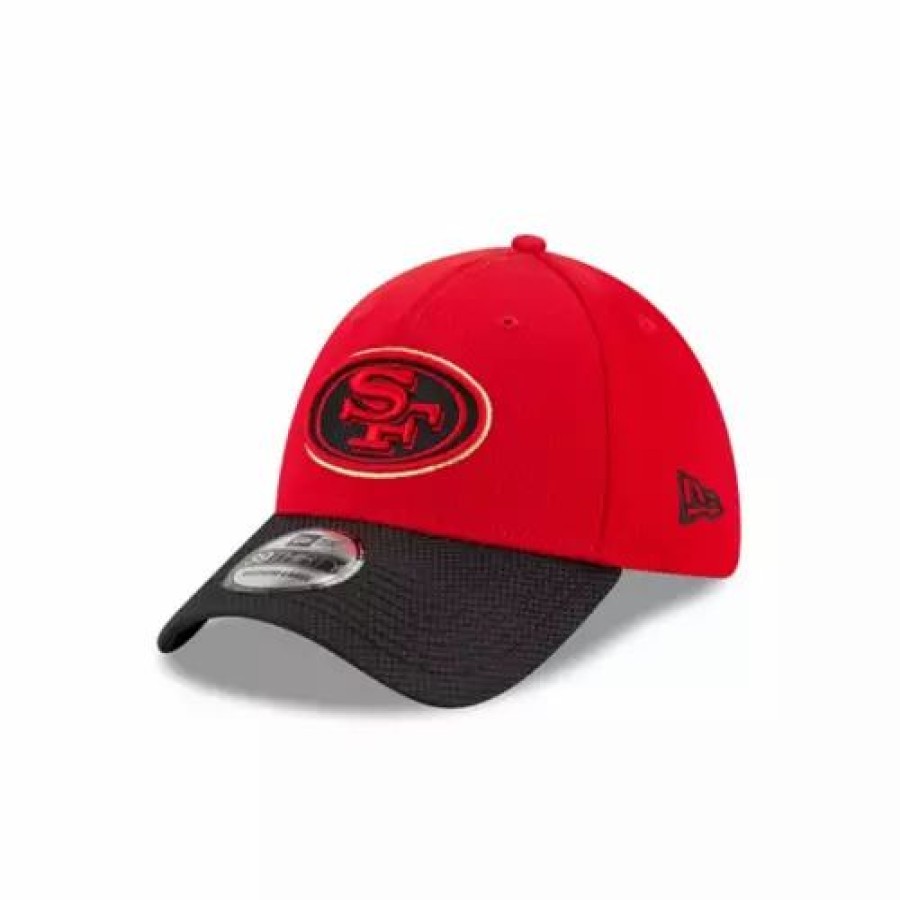 * New Era San Francisco 49Ers Road Sideline 39Thirty Stretch Fit Hat Scarlet Nfl Hats & Caps