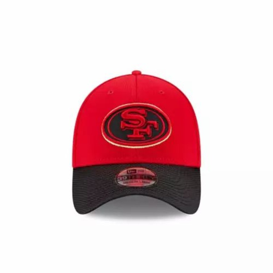 * New Era San Francisco 49Ers Road Sideline 39Thirty Stretch Fit Hat Scarlet Nfl Hats & Caps