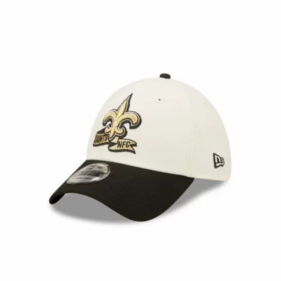 * New Era New Orleans Saints 2022 Sideline 39Thirty Stretch Fit Hat Cream Nfl Hats & Caps